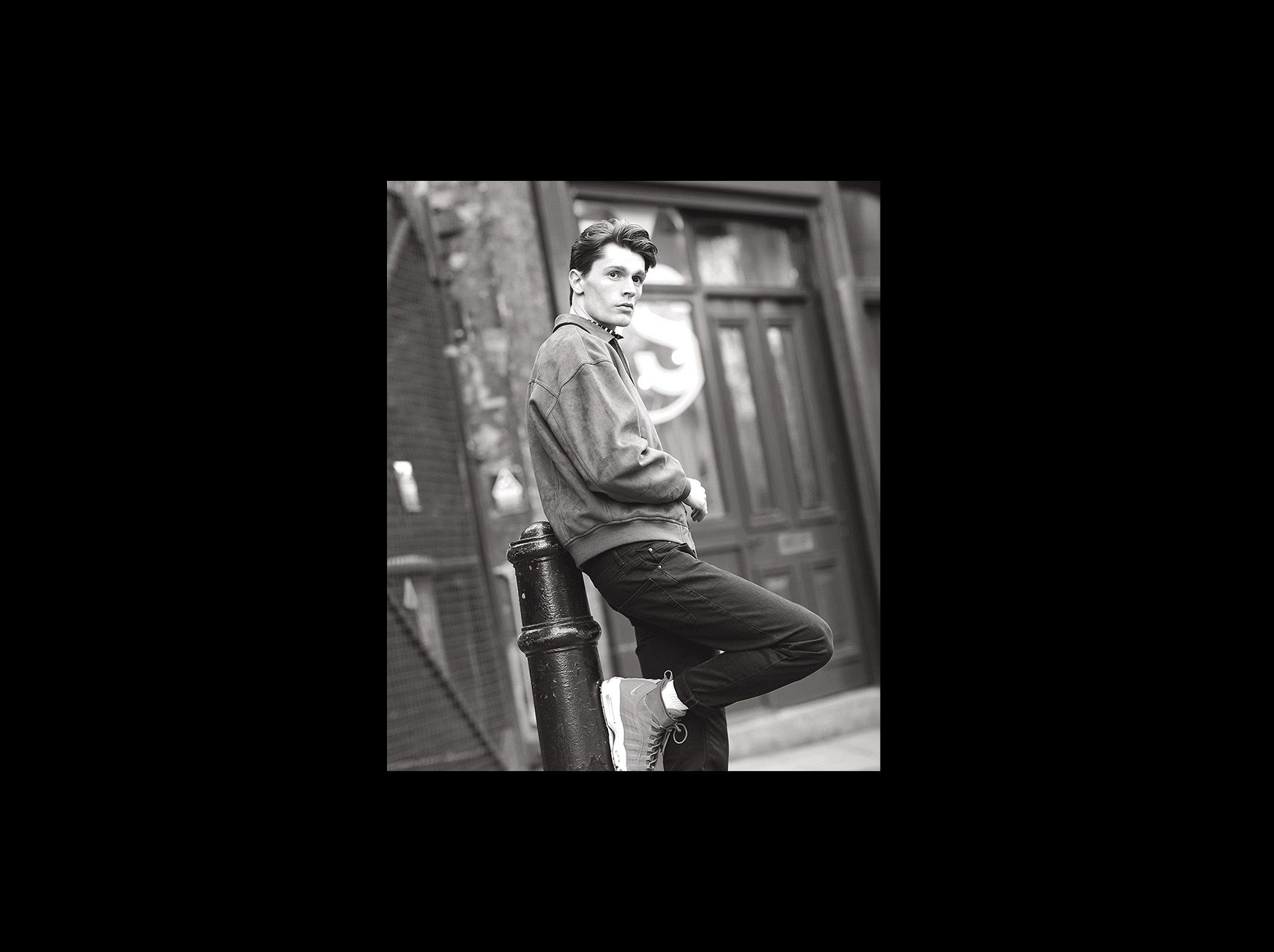 Lifestyle fashion borough yards male model